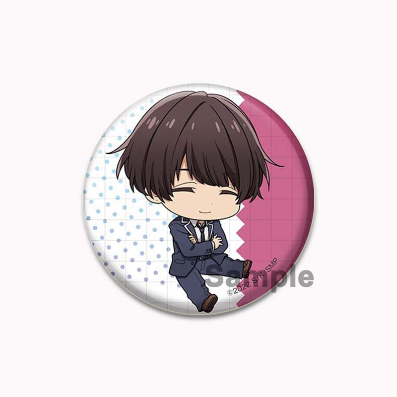 32/44/58mm Round Anime SASAKI and MIYANO Enamel Pins Handmade Brooch Cartoon Cosplay Badge On Backpack Jewelry Accessories Gifts