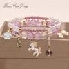 Cinnamoroll Princess Crystal Beaded Bracelet for Girls