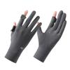 Sun Protection Gloves UV Proof Thin Summer Anti Slip Breathable Sunshade Driving and Riding Touch Screen Ice Silk Gloves for Men and Women