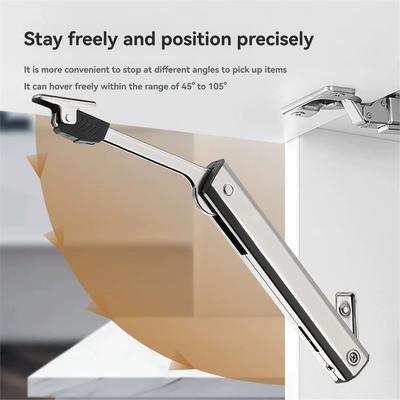 Heavy Duty Hydraulic Cabinet Hinge Randomly Stop Soft Closing Kitchen Hinges Adjustable Door Support Lift Up Door