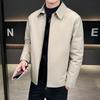Executive Business Anti-wrinkle Down Jacket Men's Winter Lapel% White Duck Down Cold-resistant Loose Coat