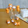 8pcs Funny Cute Orange Cat Animal Car Decoration Pvc Craft Miniature Figure Tiny for Bonsai Microlandscape Fairy Garden Decor