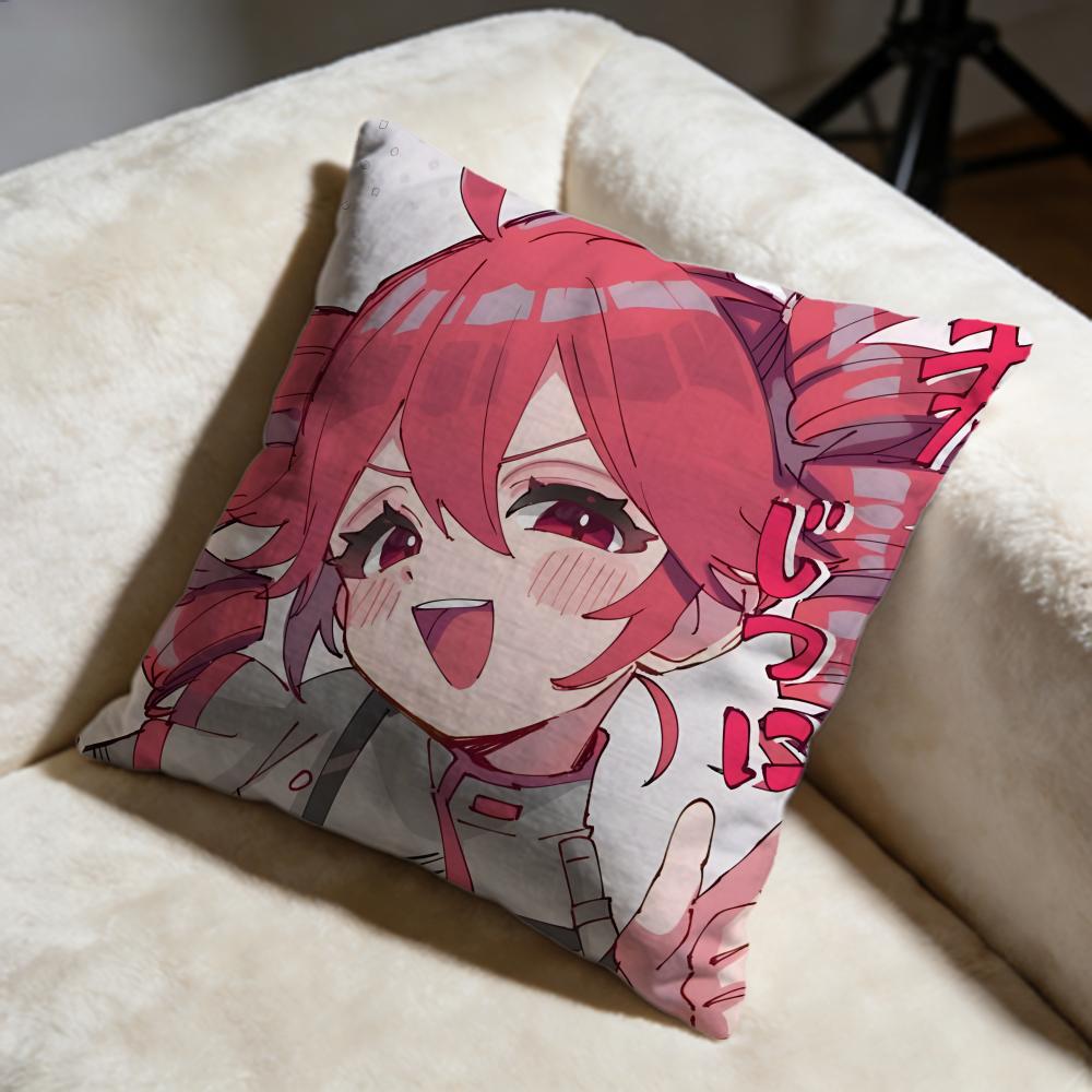 Fashion KKasane Teto iou Cushion Cover Soft Decorative Pillow Case Suitable for Bedroom Sofa Car Travel Use