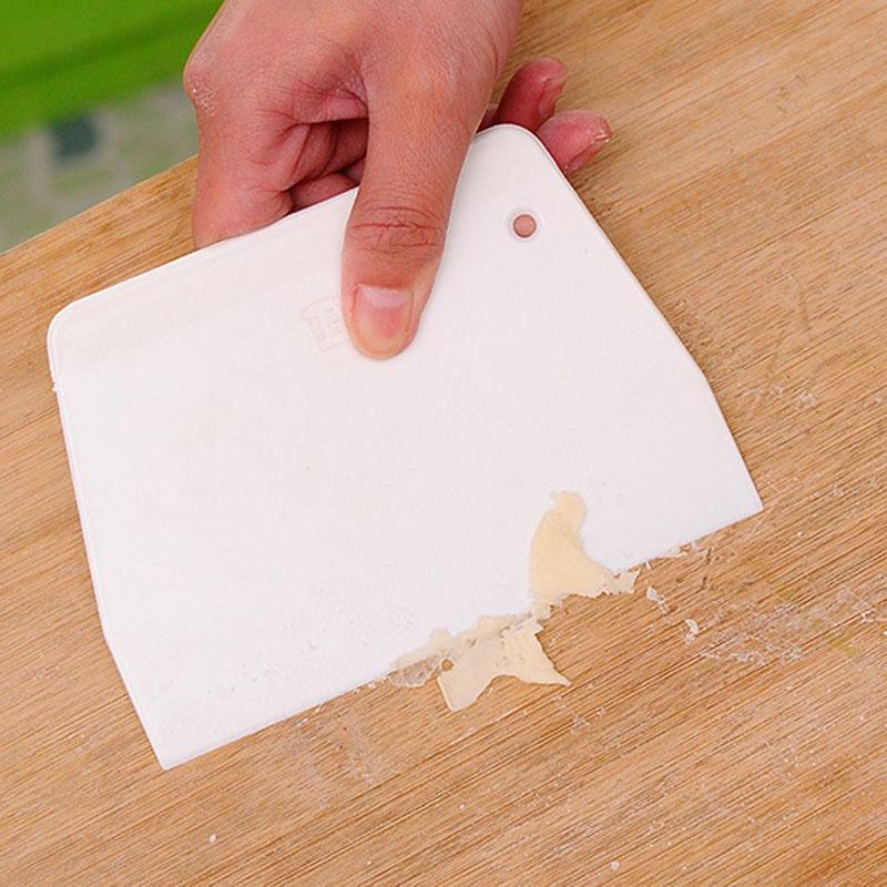 High Quality Sugarcraft Scraper Cake Decor Fondant Icing Smoother Mould Tool Cream Dough Cutting Knife Baking White