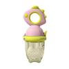 Dinosaur Rotate Push-Type Baby Fruit Feeder Silicone Fresh Food Feeder Kids Feeding Tool