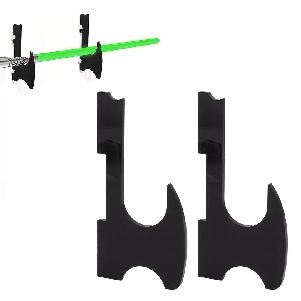 2PCS   Stand Wall Mount Holder Acrylic Easy Installation Wand Stand for Wand Cosplay