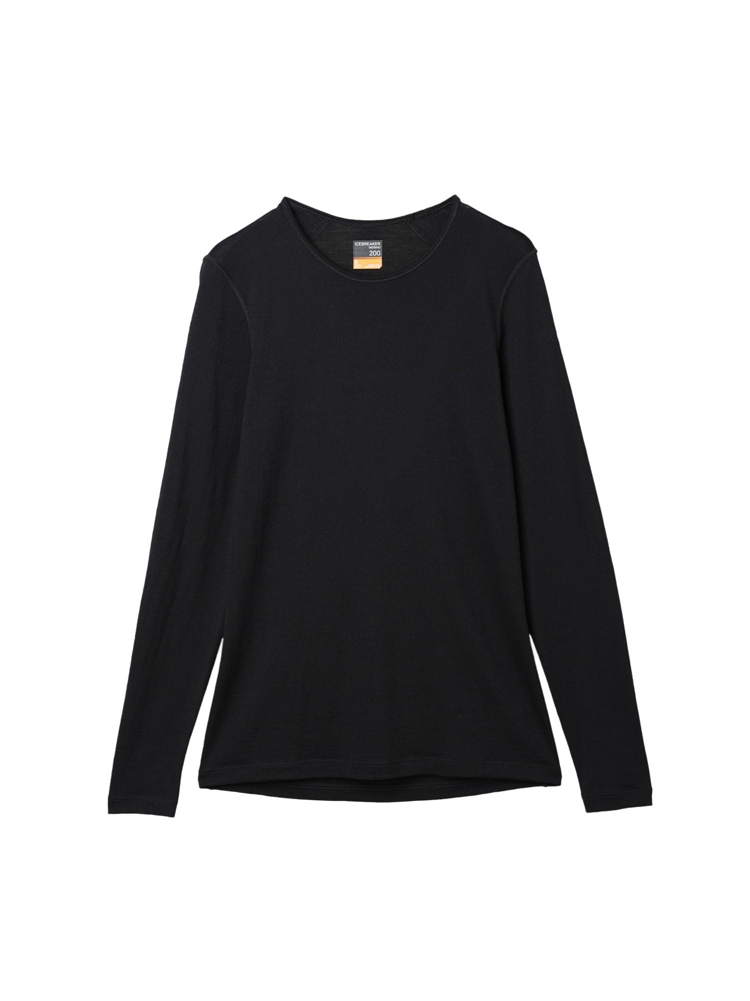 

[Icebreaker] Long-sleeve T-shirt, Merino 200, Oasis Long Sleeve Crew Neck, Women s, Black, Size M