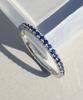 Bonbeau Silver Blue Cubic Pinky Layered Ring (Type B)