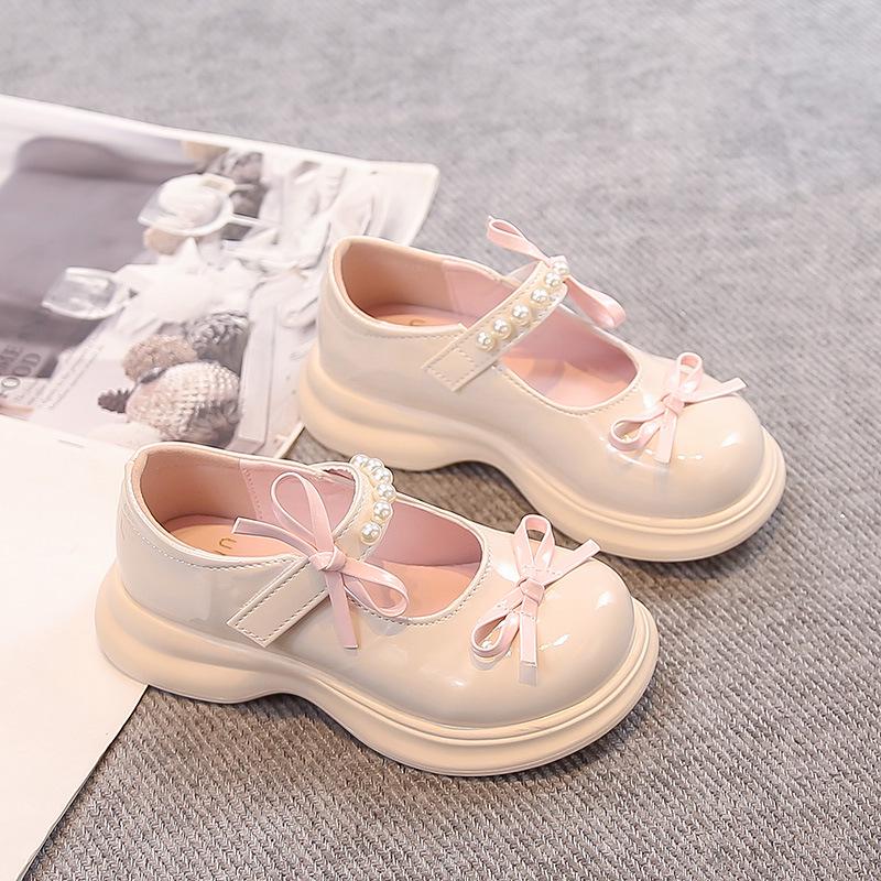 Girls' Soft Sole Non-Slip Leather Mary Janes - 2026 New Style Performance Shoes for Middle & Big Kids