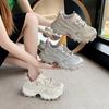 Fashion Spring and Summer Muffin Bottom Platform Shoes Are Not Tired Feet Mesh Casual Sports Shoes Women