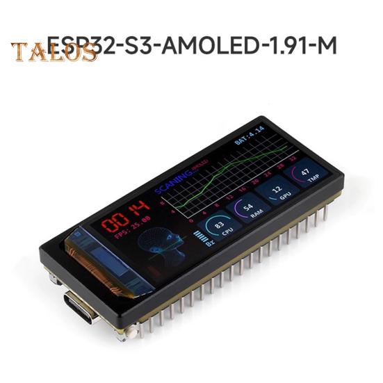 Płytka deweloperska z wyświetlaczem AMOLED 1,91 cala, Wi-Fi, kompatybilna z Bluetooth, 32-bitowy dwurdzeniowy procesor LX7