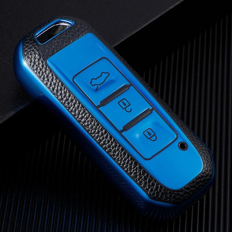 TPU Car Key Cover Baojun 510 730 310W E100 E200 530 630 360 560 Slim Protective Case In Aurora Blue Green Red