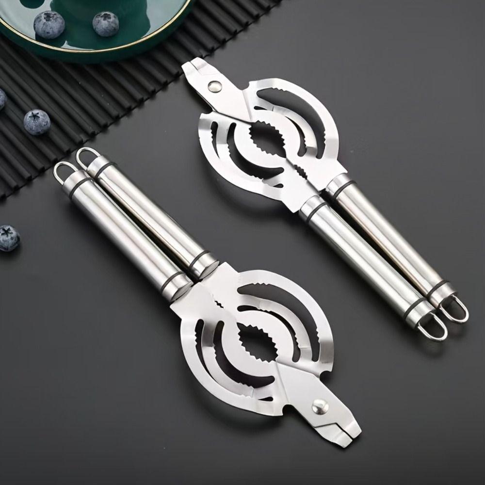 Manual Jar Lid Gripper Stainless Steel Effortless Bottle Opening Tool Can Opener Outdoor Party