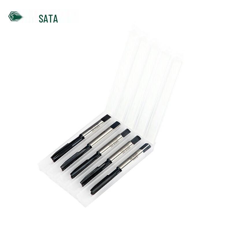 SATA HSS Coarse Thread Machine Tap Set, M6x1.0mm, 5-Piece