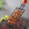 Heavy Duty Hot Dog Barbecue Rack Convenient Stainless Steel Hot Dog BBQ Rack for Efficient Grilling Experience