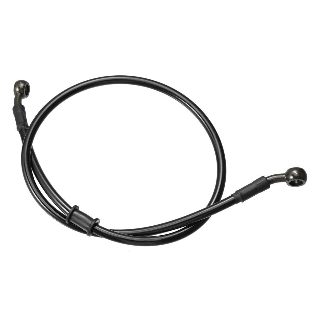 Motoforti Braided Fuel Pipe, Brake Hose, Clutch Throttle Gas Line for ATV Dirt Bikes, 80cm, 10mm, Black
