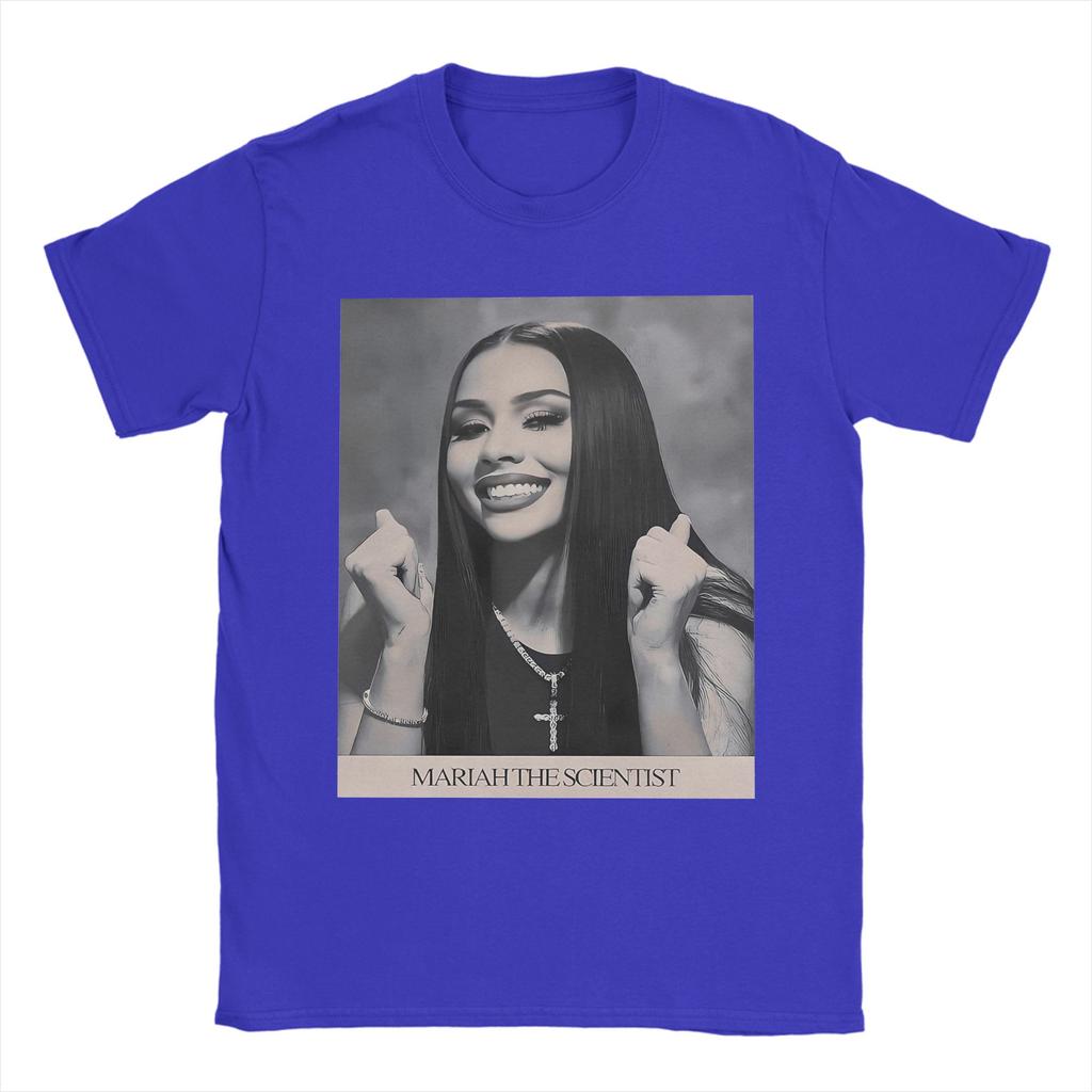 Novelty Retro Mariah The Scientist T-Shirt Men's Round Neck Short Sleeve Top Tee  Cotton Summer Top Tee