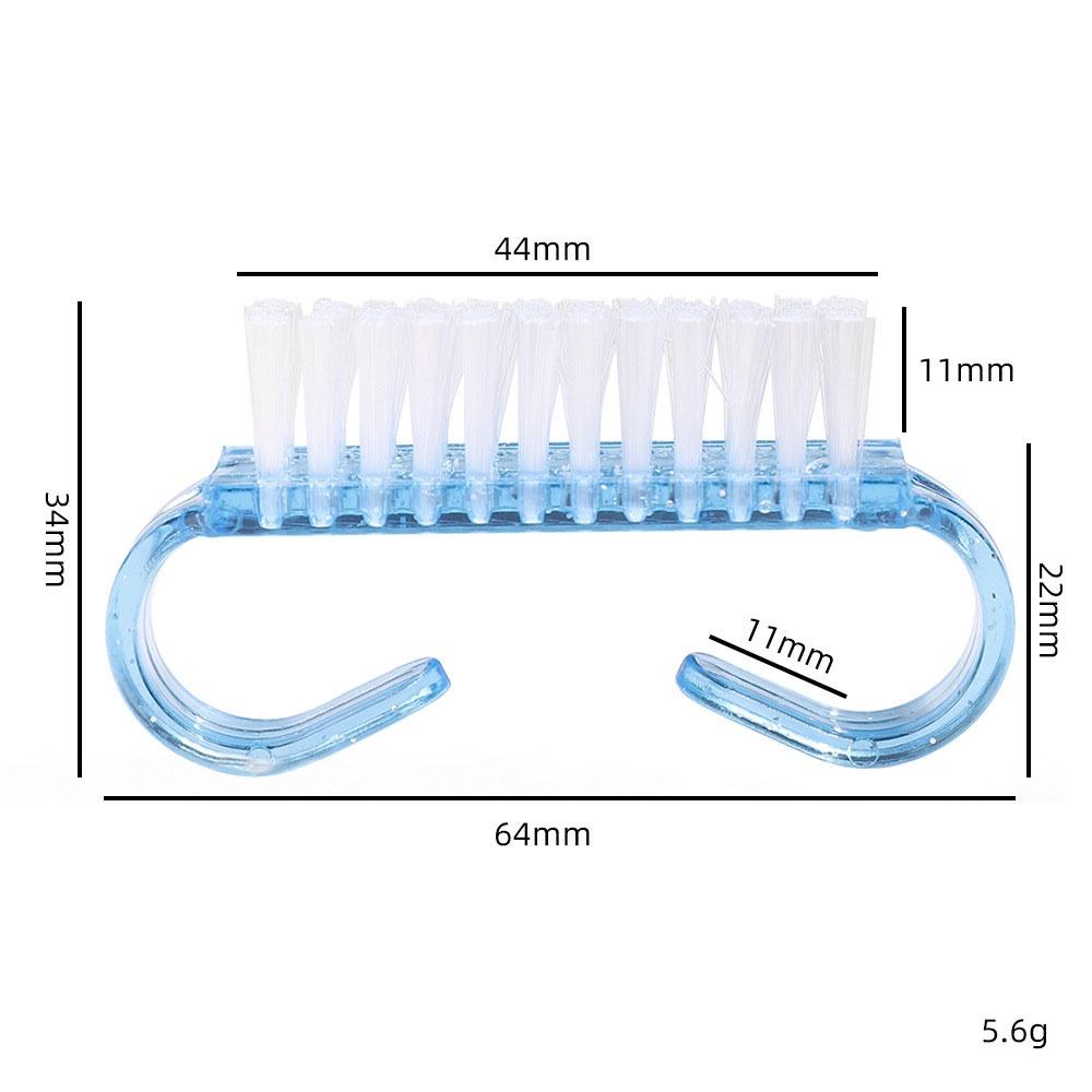 10Pcs Multi Functional Cleaning Brush, Nail Brush, Mixed Color Nail Brush, Hand Scrub, Dust Collector, Nail Art Manicure Tool