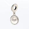 S925 Sterling Silver World Cup Football Pendant - Creative European and American Style Charm for Versatile DIY Bracelets.
