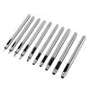 10 Stück Metallstanze Lederlocher Lochset Hohlgürtel Handwerkzeug 0,5 5 mm