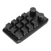 Mini Custom Keypad 12 Mechanical Keys 2 Knobs Programmable Red Switch Programming Macro Keypad for PC Gaming Multimedia