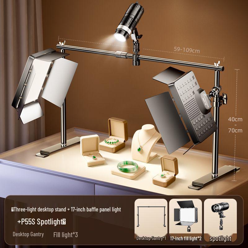 Broadcast Fill Light: LED Desktop Top Light for Live Room Photography and Professional Lighting