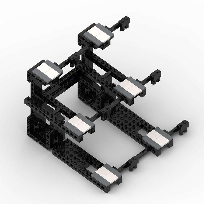 DIY Technical MOC Speed Vehicles Sports Car Stand Speed 8 Car Display Stand Parking Space Set Building Blocks Toys