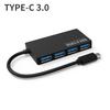 Usb Hub Usb 3.0 4 Port Type C Hub High Speed Data Cable Convertor Adapter