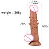 Realistic Silicone Dildo with Veins & Bumps – Suction Cup Penis Toy for Vaginal Anal Penetration, Soft & Body-Safe Sex Toy