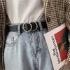 Belt Women'S Decorative Waist With Dress Suit Belt Student Belt Tide Round Buckle