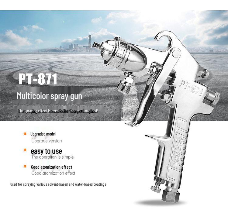 2L/10L Multicolor Latex Paint Spray Gun with Pressure Pot for Marble Imitation