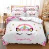Cartoon Bedding Set Unicorn Duvet Cover Set Full Twin For Boys Girls Room Decor Cute Animals Quilt Cover Fashion Design