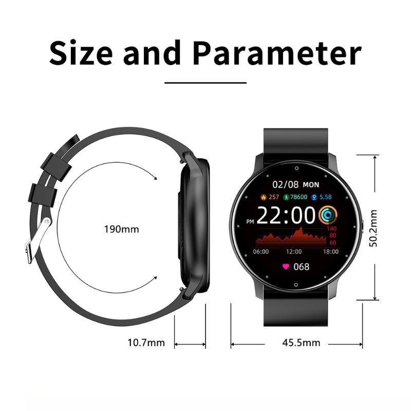 Bluetooth Smart Watch Full Circle Full Touch Screen Health Step Counting Blood Pressure Multi-exercise Prevention