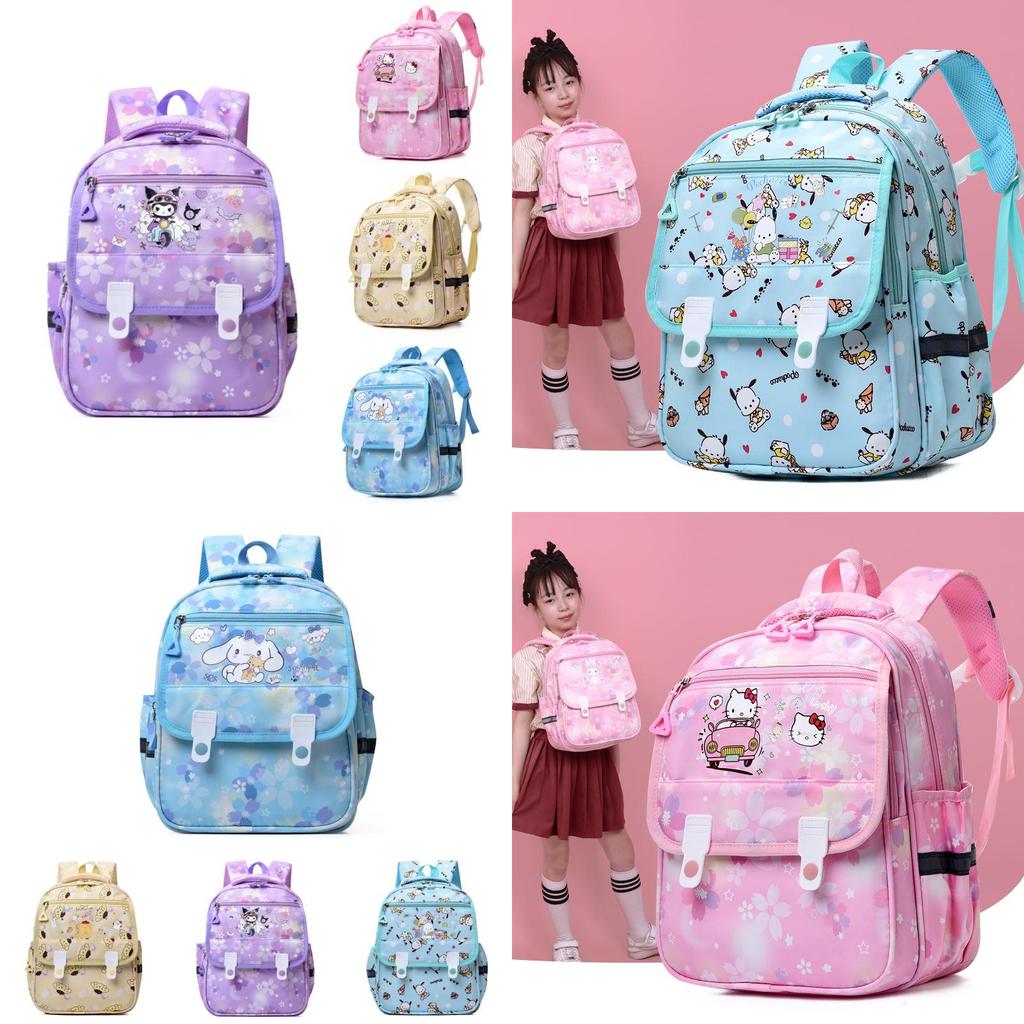 Adorable Cartoon Nylon Backpack For Kids With Lightweight Design And Fun Colors