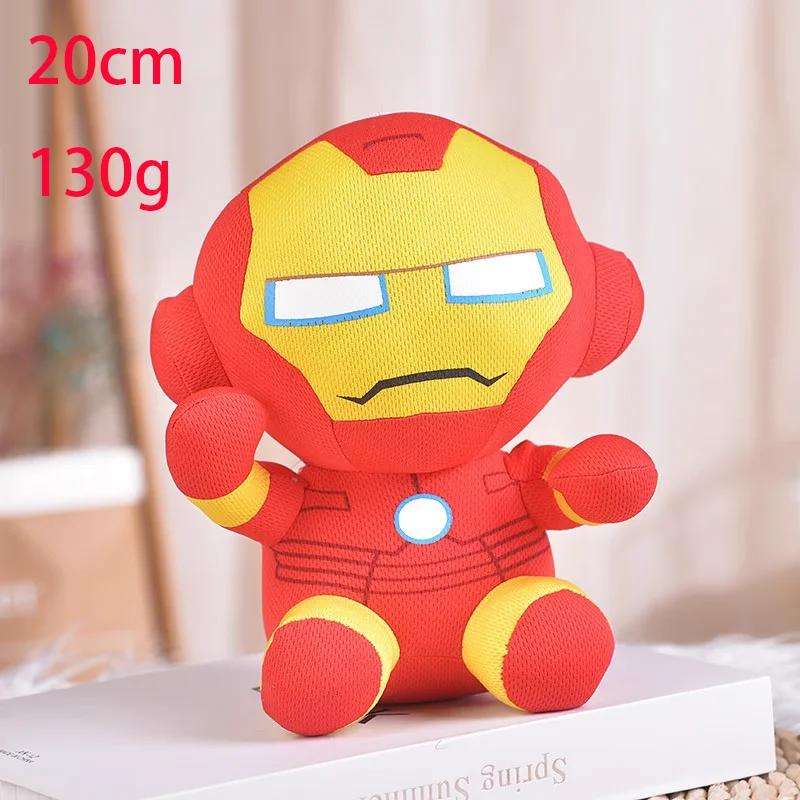 20-25cm Man Spidermaned Plush Toys Movie Dolls Marvel Avengers Soft Stuffed Hero Captain America Iron Christmas Gifts for Kids