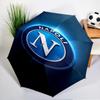 Ombrello Emblema Calcio Napoli - Apertura/Chiusura Automatica, Ombrello Leggero Compatto a 8 Stecche Essenziale per l'Outdoor, Accessorio Picnic, Ventaglio, Regali