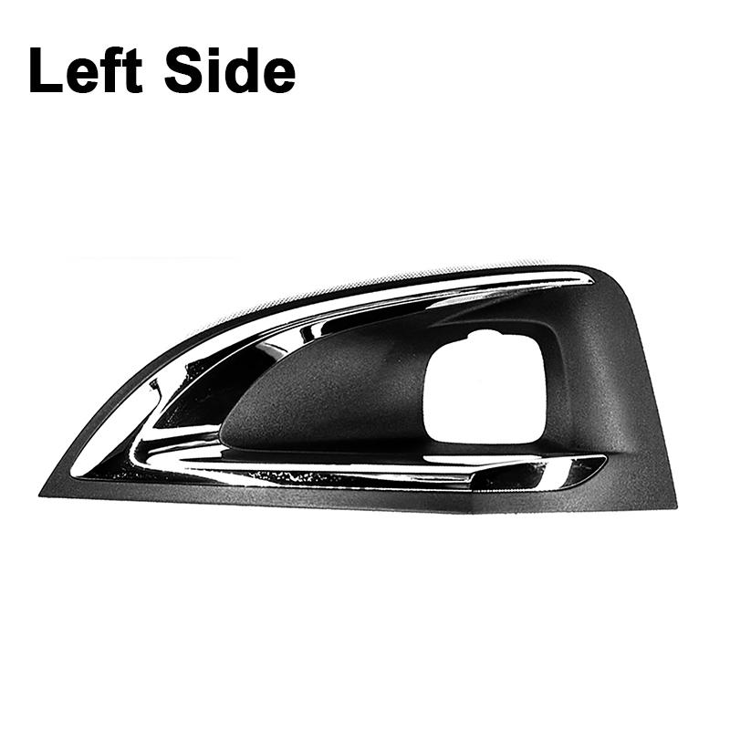 Front Bumper Fog Light Cover Shell Frame for Peugeot 3008 P84 2016-2019 серебряный