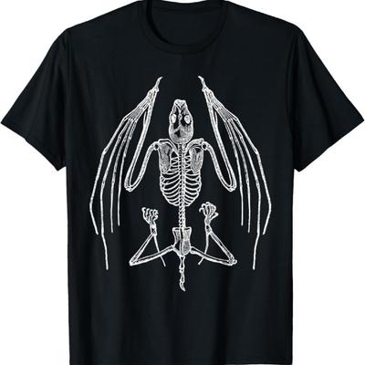 Vampire Blood Feeder Bat Skeleton T-Shirt