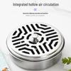 Stainless Steel Fireproof Mosquito Coil Holder with Lid and Ash Catcher