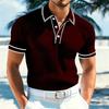 New Men's Polo Short-sleeved Shirt Solid Color for Men Business Casual and Trendy Summer New Men's Short-sleeved Polo Shirt