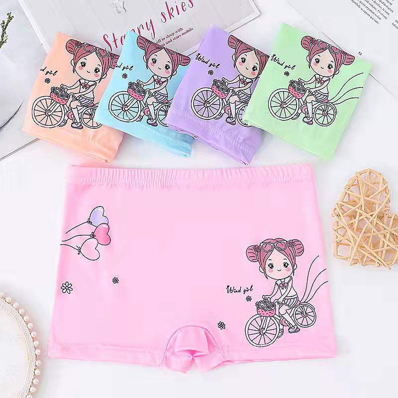 

Girl s Cartoon Printed Boxer Shorts, Daily Wear XL