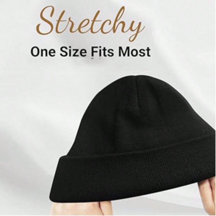 1pc Men's Simple Solid Color Fashionable Winter Unisex Thickened Warm Winter Hat Halloween Beanie Fall Outfit