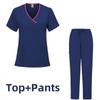 Women's Short Sleeve Casual Workwear Washable Surgical Gown