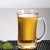 360ml Thick Bottomed Wheat Beer Glass Transparent Craft Beer Glass with Handle Heat Resistant Tea Cup Party Drinkware Water Mug