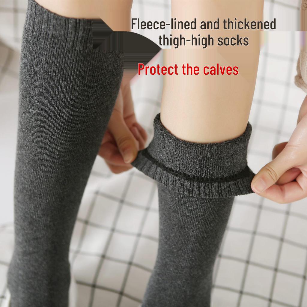 Extra Thick Winter Knee-High Cotton Socks for Men & Women
