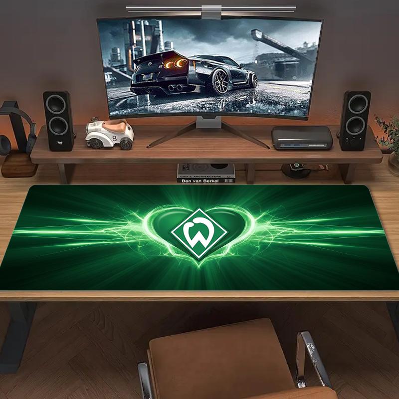 Werder Bremen Mouse Pad Large Gaming Table Cushion Nonslip Laptop Tablet Big Mousepad Xxl Mat Mini Pc Playmat With Lock Edge