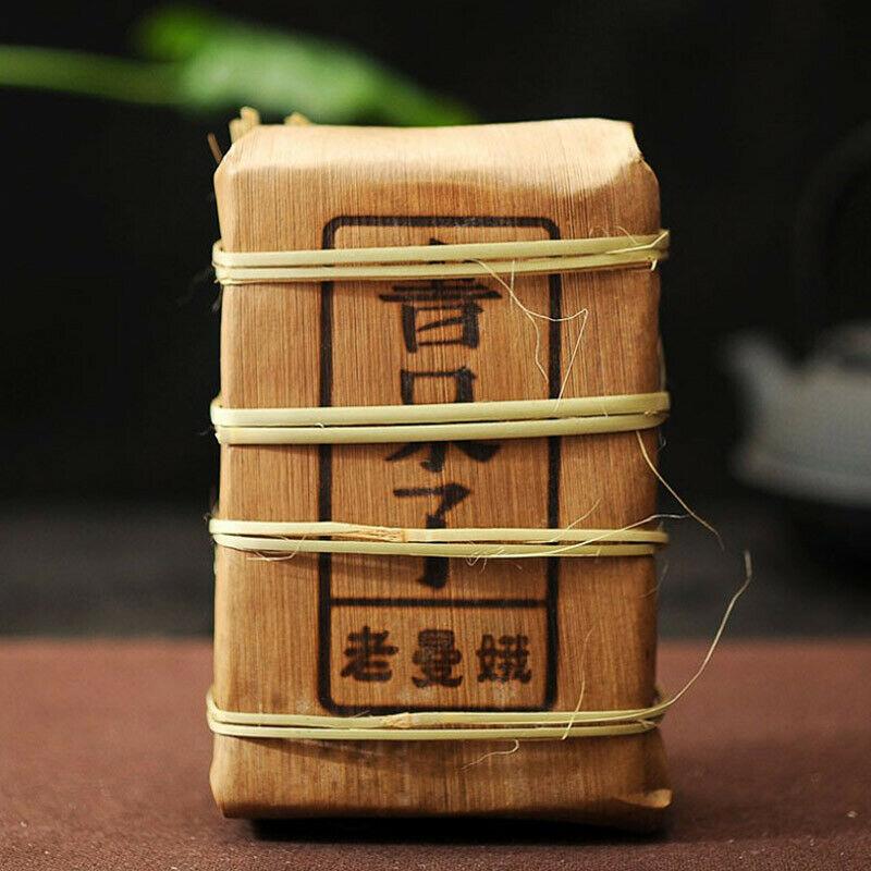 PU'ER TEA Lao Man E Pu-erh Tea Brick 2018 500g Ripe Puer Pu'er Shu Tea