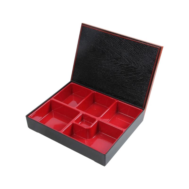 

Ланч-бокс с термоизоляцией, 5/6 секций, пластиковая прочная конструкция, удобная ручка для переноски чёрный