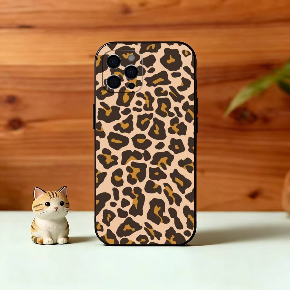 All-over Leopard Print Phone Case Silicone Soft For IPhone 17 16 15 14 13 12 11 X XR Plus Pro Max Plus