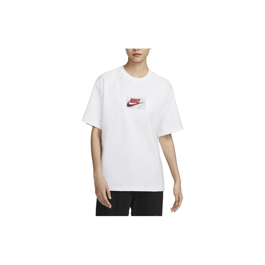 Nike Drop Shoulder Sleeve T Shirt Women's White FN4176-100
